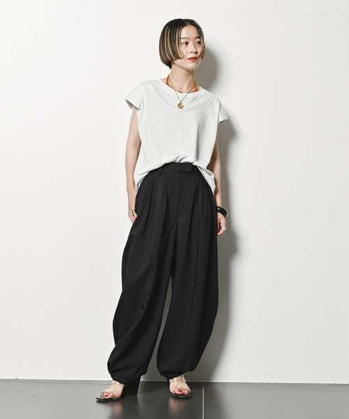 パンツ CITYSHOP LINENLIKE VOLUME PANTS todayful CITYSHOP（シティーショップ）の「LINENLIKE VOLUME PANTS
