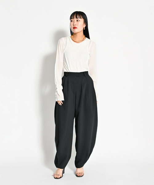 パンツ CITYSHOP LINENLIKE VOLUME PANTS todayful CITYSHOP（シティーショップ）の「LINENLIKE VOLUME PANTS
