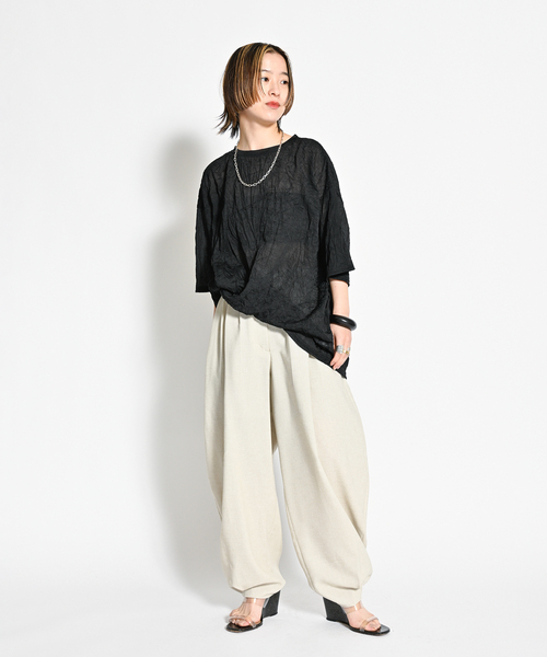 パンツ CITYSHOP LINENLIKE VOLUME PANTS todayful CITYSHOP（シティーショップ）の「LINENLIKE VOLUME PANTS