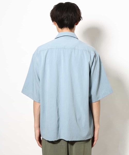 a.v.v(アーヴェヴェ)の「【接触冷感】フラワー刺繍オープンカラーシャツ 5分袖(シャツ/ブラウス・メンズ・ダークインディゴブルー/ピンク・48/46)」の18枚目の写真