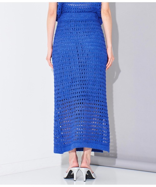 Settimissimo（セッティミッシモ）の「メッシュ ナロースカート タイト（スカート・レディース・ブルー/ブラック・FREE）」の18枚目の写真