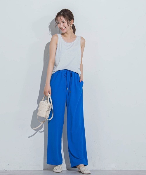 VICKY(ビッキー)の「【インナーに大活躍】ラメタンクトップ≪手洗い可能≫(キャミソール・レディース・ホワイト/ブラック・M)」の5枚目の写真