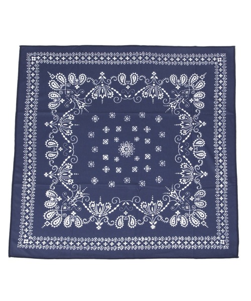 studio CLIP(スタディオクリップ)の「クールバンダナ(バンダナ/スカーフ・レディース・ホワイト/ブルー・FREE)」の1枚目の写真