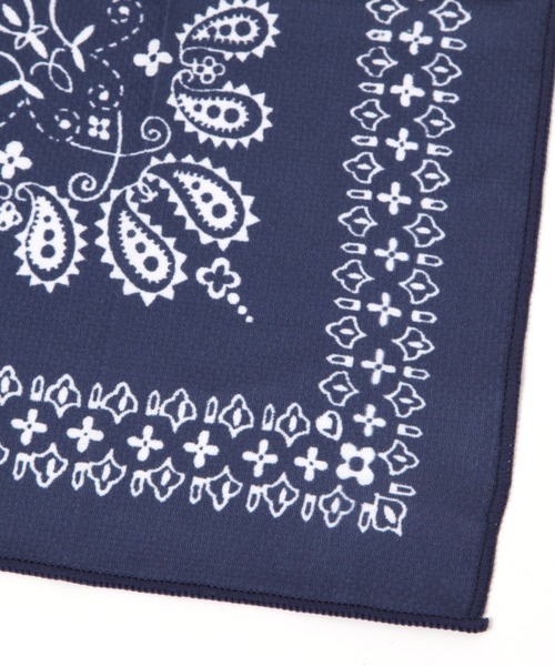 studio CLIP(スタディオクリップ)の「クールバンダナ(バンダナ/スカーフ・レディース・ホワイト/ブルー・FREE)」の3枚目の写真