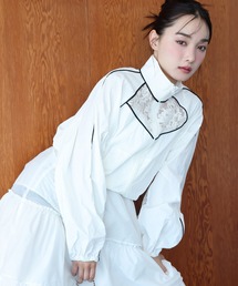 one after another NICE CLAUP | ライン入りショートブルゾン(ナイロンジャケット)