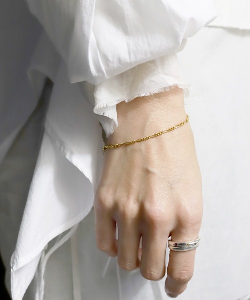 TEN.(テン)の「18KGP フィガロチェーンブレスレット(ブレスレット・レディース・ゴールド・FREE)」の10枚目の写真