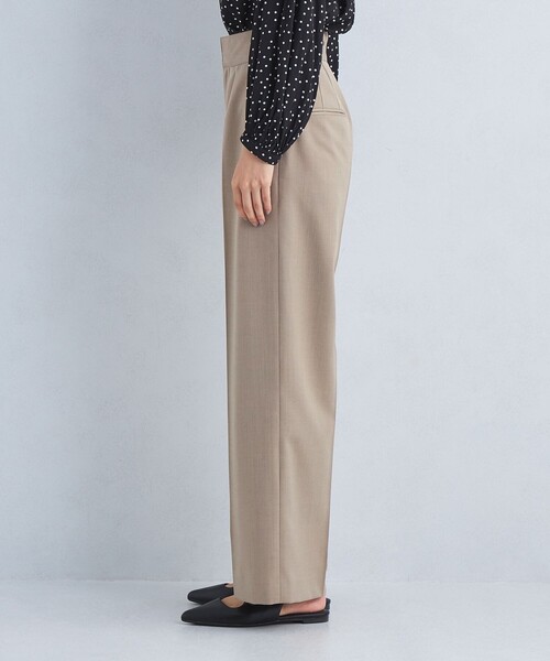 green label relaxing（グリーンレーベルリラクシング）の「［size SHORTあり］Greed グリード サイドタブ パンツ -ウォッシャブル・防シワ-（その他パンツ・レディース・ネイビー/ベージュ・SHORT/36/38/40）」の7枚目の写真