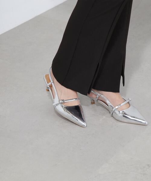 NATURAL BEAUTY BASIC（ナチュラルビューティーベーシック）の「◇バックスリングメリージェーンパンプス（パンプス・レディース・シルバー・MEDIUM/LARGE）」の6枚目の写真