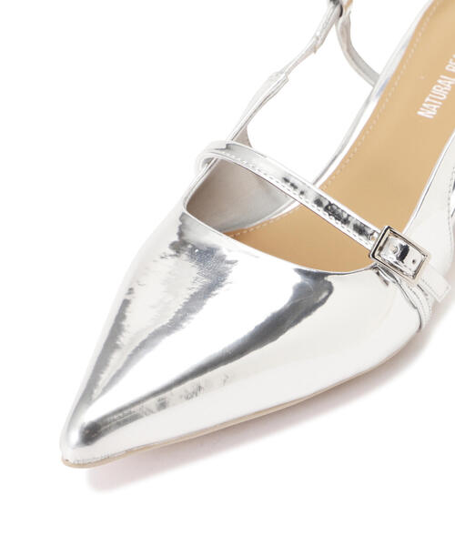 NATURAL BEAUTY BASIC（ナチュラルビューティーベーシック）の「◇バックスリングメリージェーンパンプス（パンプス・レディース・シルバー・MEDIUM/LARGE）」の3枚目の写真