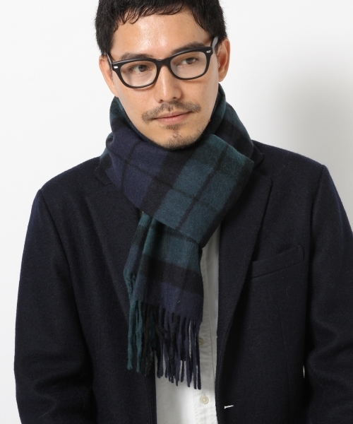 GLOBAL WORK（グローバルワーク）の「ウールカシミヤマフラー/565543 （マフラー・メンズ・レモンイエロー/ダークブルー/ライトブルー/ライトグレー/ダークネイビー/ボルドー/グレー/ブルー/その他/グリーン/ダークグレー/イエロー系その他/カーキ/レッド/オレンジ/イエロー/ブルー系その他/その他1・FREE）」の5枚目の写真