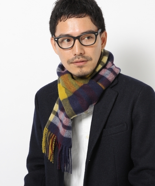 GLOBAL WORK（グローバルワーク）の「ウールカシミヤマフラー/565543 （マフラー・メンズ・レモンイエロー/ダークブルー/ライトブルー/ライトグレー/ダークネイビー/ボルドー/グレー/ブルー/その他/グリーン/ダークグレー/イエロー系その他/カーキ/レッド/オレンジ/イエロー/ブルー系その他/その他1・FREE）」の12枚目の写真