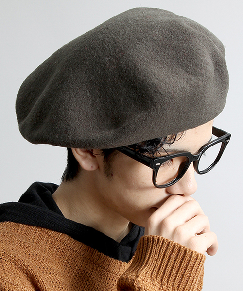 WEGO（ウィゴー）の「WEGO/ビックベレー（ハンチング/ベレー帽・メンズ・レッド/カーキ/ブラック・FREE）」の3枚目の写真