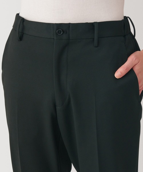 無印良品（ムジルシリョウヒン）の「紳士　ストレッチジャージーノータックパンツ【セットアップ】（その他パンツ・メンズ・ブラック/ダークグレー/ネイビー・S/M/L/XL）」の6枚目の写真
