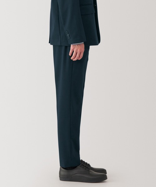 無印良品（ムジルシリョウヒン）の「紳士　ストレッチジャージーノータックパンツ【セットアップ】（その他パンツ・メンズ・ブラック/ダークグレー/ネイビー・S/M/L/XL）」の21枚目の写真