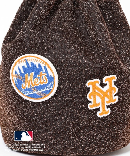 LEPSIM(レプシィム)の「MLB ワッペンラメ巾着 129686(ショルダーバッグ・レディース・ブラック/グレー/ブラウン・ONE SIZE)」の18枚目の写真