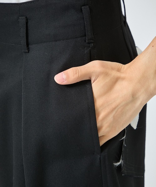 sulvam(サルバム)の「【sulvam/サルバム】CLASSICPANTS(スラックス・メンズ・ブラック・M/S)」の4枚目の写真
