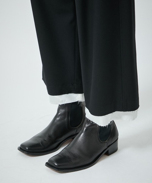 sulvam(サルバム)の「【sulvam/サルバム】CLASSICPANTS(スラックス・メンズ・ブラック・M/S)」の2枚目の写真