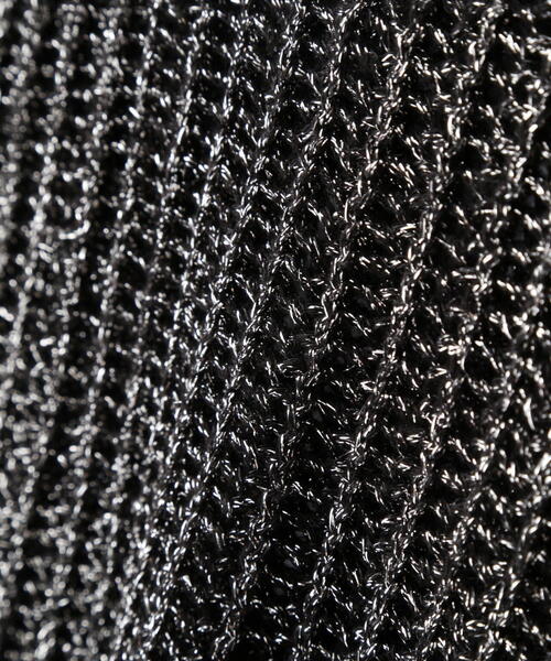 FREE'S MART（フリーズマート）の「前後2WAYラメニットメッシュベスト（ベスト・レディース・ゴールド/ブラック/シルバー/ブラウン・FREE）」の18枚目の写真