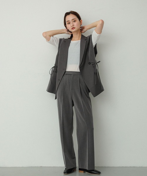 SENSE OF PLACE by URBAN RESEARCH（センスオブプレイスバイアーバンリサーチ）の「パッチワークリボンジレ（ベスト・レディース・グレー/ブラウン・ONE）」の22枚目の写真