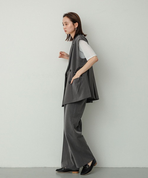 SENSE OF PLACE by URBAN RESEARCH（センスオブプレイスバイアーバンリサーチ）の「パッチワークリボンジレ（ベスト・レディース・グレー/ブラウン・ONE）」の20枚目の写真