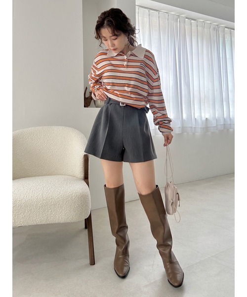 LILY BROWN（リリーブラウン）の「セミシアーラガーニット（ニット