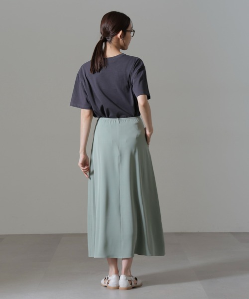 NANO universe（ナノユニバース）の「フロントボタンフレアスカート(セットアップ可)（スカート・レディース・グリーン系その他4/ブラック/ベージュ・FREE）」の19枚目の写真