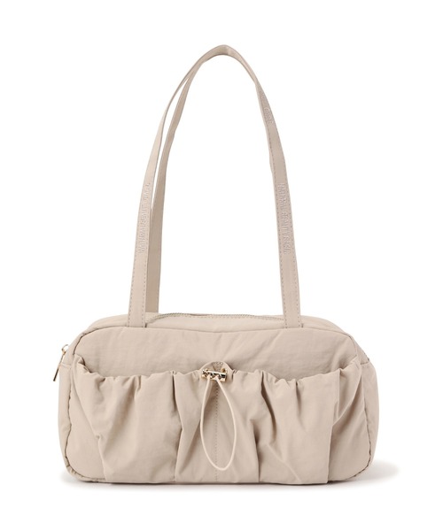 NATURAL BEAUTY BASIC（ナチュラルビューティーベーシック）の「◇ギャザリングボストン（ボストンバッグ・レディース・ブラック/ベージュ・ﾌﾘ-）」の14枚目の写真