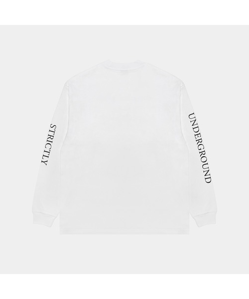 APPLEBUM(アップルバム)の「“STRICTLY UNDERGROUND” L/S T-shirt(Tシャツ/カットソー・メンズ・ホワイト・XX-LARGE/X-LARGE/LARGE/MEDIUM)」の2枚目の写真
