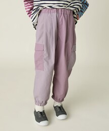 BEAMS mini | ナイロン カラーブロック カーゴパンツ 2024FW（90～150cm）(カーゴパンツ)