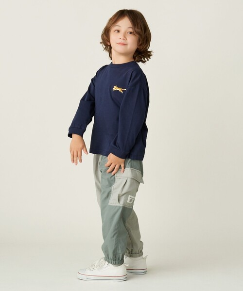 BEAMS mini(ビームスミニ)の「ナイロン カラーブロック カーゴパンツ 2024FW(90~150cm)(カーゴパンツ・キッズ・ミント/ピンク・90/100/110/120/130/140/150)」の10枚目の写真