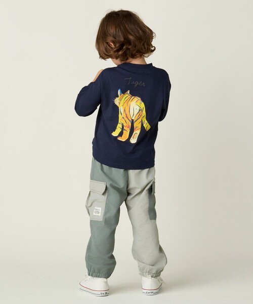 BEAMS mini(ビームスミニ)の「ナイロン カラーブロック カーゴパンツ 2024FW(90~150cm)(カーゴパンツ・キッズ・ミント/ピンク・90/100/110/120/130/140/150)」の11枚目の写真