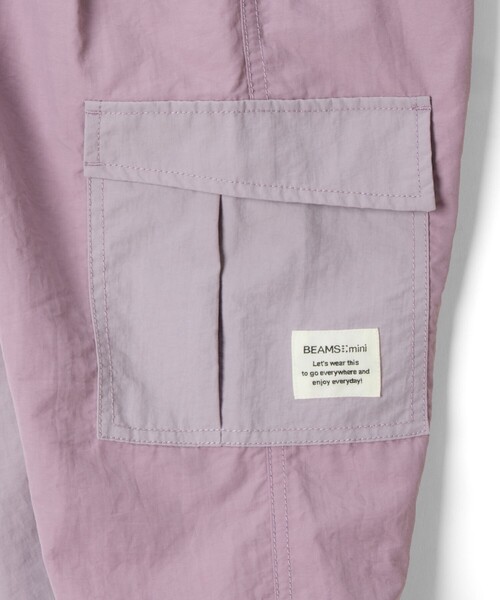 BEAMS mini(ビームスミニ)の「ナイロン カラーブロック カーゴパンツ 2024FW(90~150cm)(カーゴパンツ・キッズ・ミント/ピンク・90/100/110/120/130/140/150)」の16枚目の写真