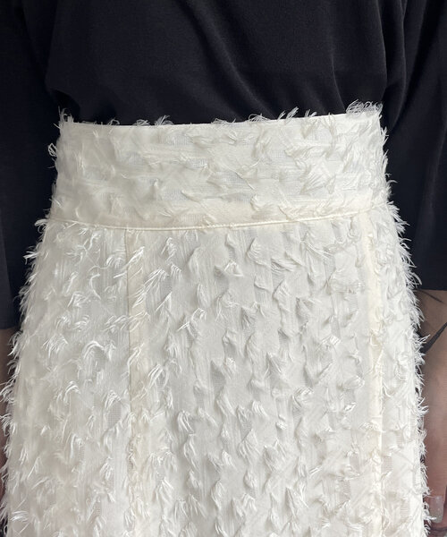 Thevon（ゼボン）の「フリンジシアーマーメイドスカート（スカート・レディース・ブラック/ホワイト系その他/ブラウン・FREE）」の12枚目の写真