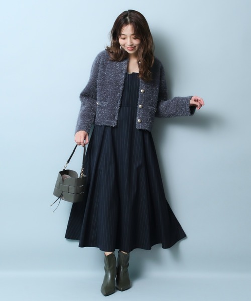 JUSGLITTY（ジャスグリッティー）の「ラメシャギーニットジャケット