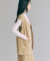 【Set Up】Faux Suede Gilet