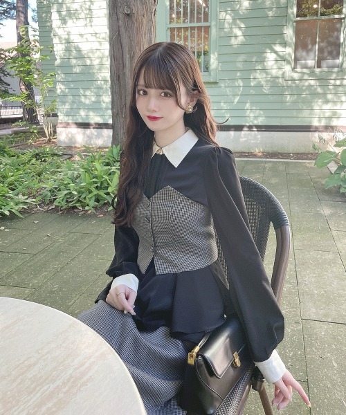 ANTさま専用 アニュアンス anuans センタースリットワイドパンツ （GREY