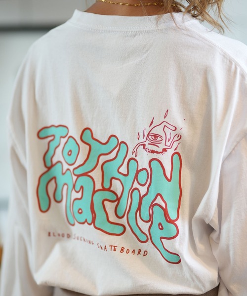 TOY　MACHINE（トイ　マシーン）の「【ムラサキスポーツ限定】TOY MACHINE/トイマシーン ロンT バックプリント MTMFELT14（Tシャツ/カットソー・レディース・ブラック/カーキ/ホワイト・M/L）」の12枚目の写真