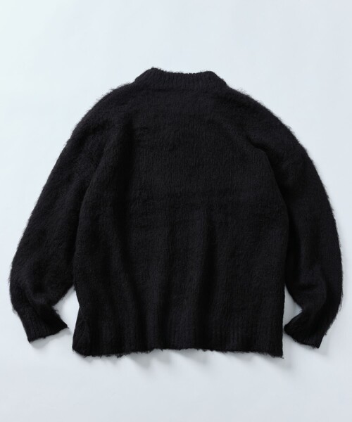 FREAK'S STORE（フリークスストア）の「限定展開 リラックスフィット クルーネック シャギーニット（ニット/セーター・メンズ・チャコールグレー/ブラック/ネイビー/ブラウン/レッド/オリーブ/サックスブルー・SMALL/MEDIUM/LARGE）」の18枚目の写真