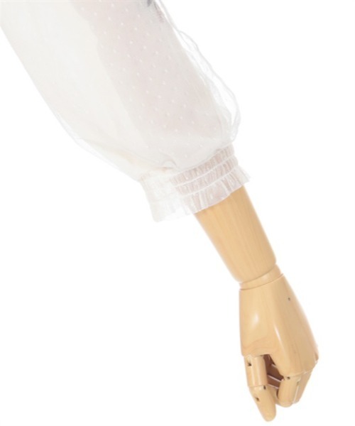 axes femme（アクシーズファム）の「フラワーブーケ刺繍プルオーバー（Tシャツ/カットソー・レディース・ブルー/キナリ/ブラウン・FREE）」の14枚目の写真