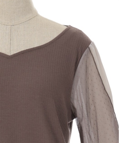 axes femme（アクシーズファム）の「フラワーブーケ刺繍プルオーバー（Tシャツ/カットソー・レディース・ブルー/キナリ/ブラウン・FREE）」の17枚目の写真