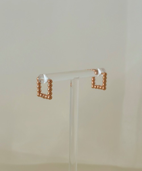 sowang(ソワン)の「シンプルドットスクエアミニピアス/ステンレス(ピアス(両耳用)・レディース・ゴールド/ピンク/シルバー・FREE)」の18枚目の写真