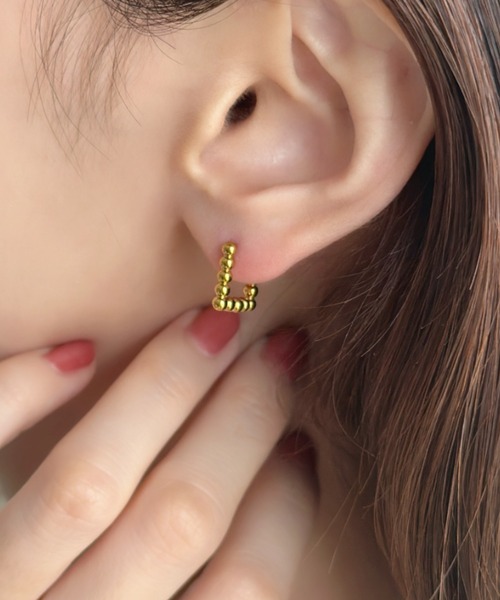 sowang(ソワン)の「シンプルドットスクエアミニピアス/ステンレス(ピアス(両耳用)・レディース・ゴールド/ピンク/シルバー・FREE)」の17枚目の写真