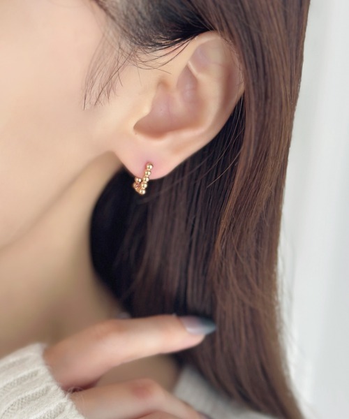 sowang(ソワン)の「シンプルドットスクエアミニピアス/ステンレス(ピアス(両耳用)・レディース・ゴールド/ピンク/シルバー・FREE)」の6枚目の写真