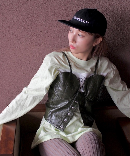 SANSeLF（サンセルフ）の「Se SANSeLFロゴキャップ【SANSeLF】sana24a008（キャップ・レディース・ブラック/カーキ・FREE）」の3枚目の写真