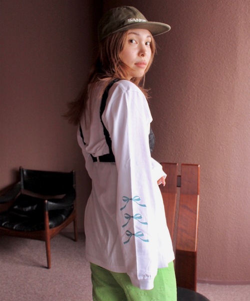 SANSeLF（サンセルフ）の「Se SANSeLFロゴキャップ【SANSeLF】sana24a008（キャップ・レディース・ブラック/カーキ・FREE）」の7枚目の写真