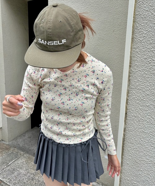 SANSeLF（サンセルフ）の「Se SANSeLFロゴキャップ【SANSeLF】sana24a008（キャップ・レディース・ブラック/カーキ・FREE）」の9枚目の写真