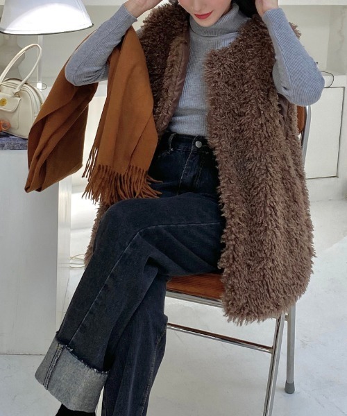 セール】プードルファーベスト（ベスト）｜LADY LIKE（レディライク