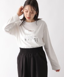 LEPSIM | 箔プリントロンT　144351(Tシャツ/カットソー)