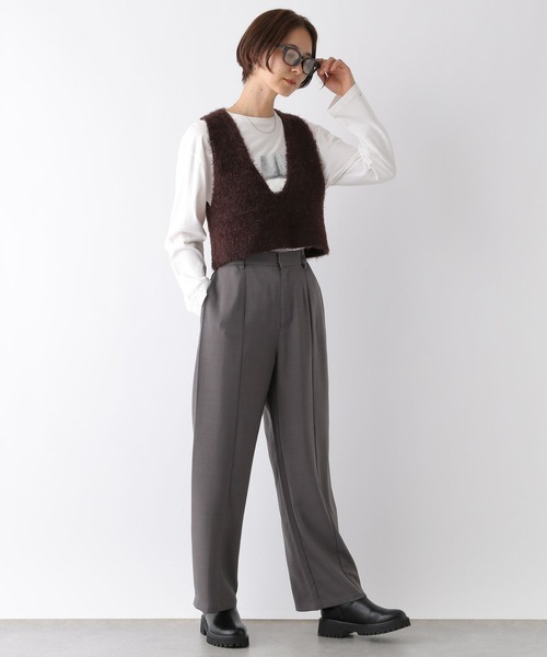 LEPSIM（レプシィム）の「箔プリントロンT　144351（Tシャツ/カットソー・レディース・グレー/オフホワイト/チャコールグレー/ホワイト・FREE）」の11枚目の写真