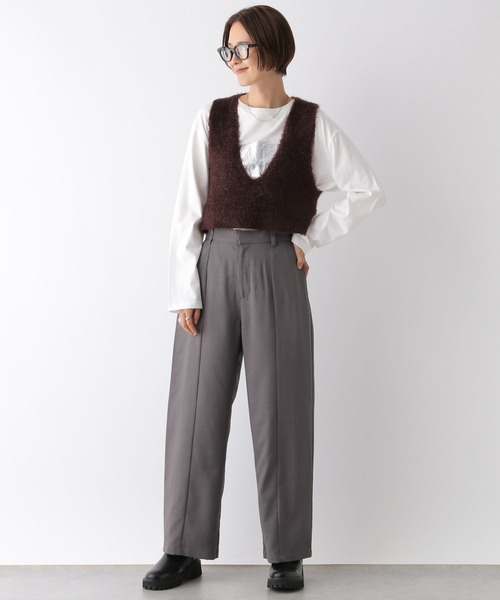 LEPSIM（レプシィム）の「箔プリントロンT　144351（Tシャツ/カットソー・レディース・グレー/オフホワイト/チャコールグレー/ホワイト・FREE）」の12枚目の写真